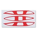 Cascade Pro7 Vent Cover Lacrosse Decal Set (Red)