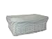 from Claris White Wicker Storage Basket with White Cotton Lining (Medium)