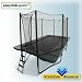 AlleyOop 10'x17' rectangular trampoline integrated Safety Enclosure