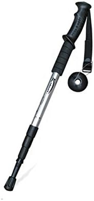 1 Pole of Durable Adjustable Antishock Hiking Trekking Walking Pole Cane Stick Crutch - White