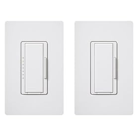 Lutron MAW603RH-WH Electronics Maestro 3-Way Duo Dimmer, White