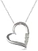 Amazon price tracker, Amazon price history charts, 10k White Gold 3-Stone Diamond Heart Pendant (1/10 cttw, I-J Color, I2-I3 Clarity), 18"