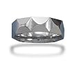 Tungsten Carbide Diamond Pattern Men's Ring