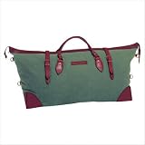 Estancia X-Large Leather & Waxed Canvas Duffel Bag Color: Khaki