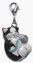 Webkinz Collectible Charm - BLACK AND WHITE CAT