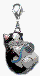 Webkinz Collectible Charm - BLACK AND WHITE CAT