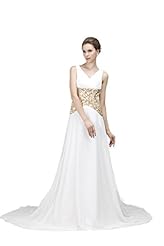 Sexy V-neck Applique Vintage Ruched Wedding Dress  with a Chapel Train  with a Brush/Sweep Train 