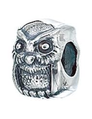 Sterling Silver Owl Bird Zable Bead Charm BZ2055