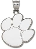 Clemson Tigers Giant 1 1/2 W x 1 1/2 H Polished Paw Pendant - 14KT Gold Jewelry