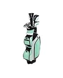 Tour Edge Ladies Reaction Golf Complete Set with Cart Bag and Headcover - 1-3,5 Hybrid/6-SW and Putter (Right Hand, Graphite)