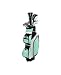 Tour Edge Ladies Reaction Golf Complete Set with Cart Bag and Headcover - 1-3,5 Hybrid/6-SW and Putter (Right Hand, Graphite)