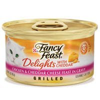 Fancy Feast Delights with Cheddar Grilled Chicken & Cheddar Cheese Feast in Gravy Fancy Feast Delights with Cheddar Grilled Chicken & Cheddar Cheese Feast in Gravy