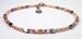 October Rose Copper Ankle Bracelets: Handmade Beaded Copper Anklets