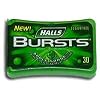 Halls Bursts Menthol Oral Anesthetic Drops, APPLE Surge - 30 Drops / Pack, 12 Packs