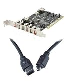 Ex-Pro USB 2.0 4 Port DV Firewire iLink IEEE1394, 3 port, Editing Kit, including PCI DV Editing Card, plus DV Cable for connection to Camcorders with DV Output for Video Editing on your PC. Easy Install