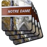 Paris France, Notre Dame Cathedral - Set Of 8 Coasters - Soft
