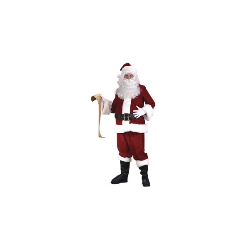 Ultra Velvet Santa Suit Adult Halloween Costume (Large (Standard))  
