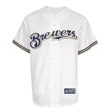 Zack Greinke Jersey: Milwaukee Brewers Youth Home White #13 (X Large)