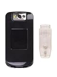Wireless Solutions On Case for BlackBerry 8220, 8230 Pearl Flip (Black)