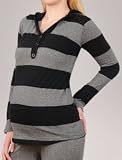 A Pea in the Pod Collection: Splendid Long Sleeve Hooded Maternity Top