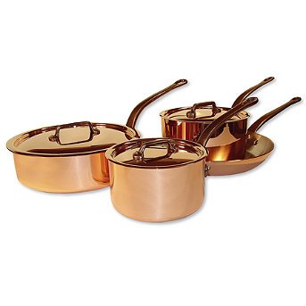 Mauviel 7-piece Copper Cookware Set - Frontgate