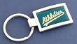 Oakland Athletics Curved Keychain