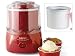 Kitchen & Housewares : Cuisinart ICE-20R Red Frozen Yogurt, Ice Cream & Sorbet Maker with Bonus Ice Cream Freezer Bowl 1.5-qt.