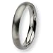 Jewelry : Rounded Brushed Titanium Ring (4.0 mm) - Sizes 6-13