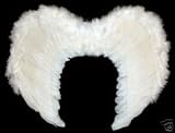 LARGE White Angel / Fairy Wings with Real Feathers -- 50 x 40cm
