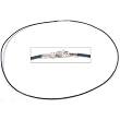 Leather Cord Necklace Purple 16"
