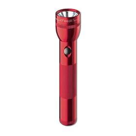 2 D Cell LED Flashlight, Red