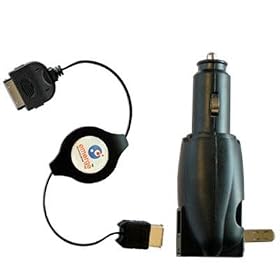 Click here to buy Retract 4N1 Ipod Charger-black by Emerge Tech.
