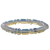 Buy Mixed Drum 8mm Bracelet - Opalite by Toltec Trading Company