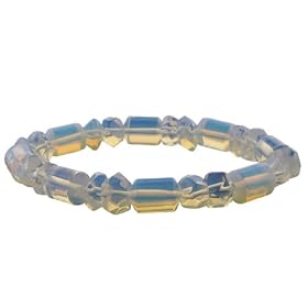 Buy Mixed Drum 8mm Bracelet - Opalite made by Toltec Trading Company now!