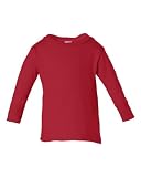 MoonTree Kids Infant Long Sleeve Crewneck Shirt (18 Months, Red)