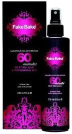 FAKE BAKE Luxurious Golden Bronze 60 Minutes Self-Tan Liquid & Mitt 8 oz