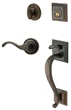 Baldwin 85320.402.RENT Madison Sectional Trim Right Hand Handleset with Classic Lever, Distressed Oil Rubbed Bronze