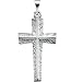 Platinum Cross Pendant - 25.00x15.00mm