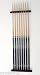 8 Cue Stick Pool Table Billiard Wall Rack Made of Wood