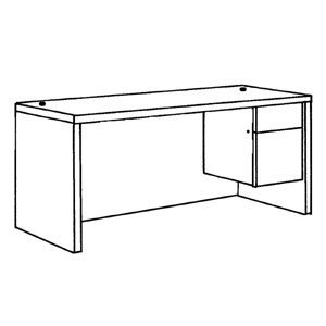 68000 Series Pedestal Desk