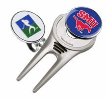 Southern Methodist Mustangs Divot Tool Hat Clip With Golf Ball Marker Of 2)