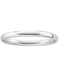 Childrens Sterling Silver Polished Guard and Hinge Bracelet.