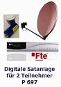 P697 dig. Satanlage 2 TN, 80 rot, 1x FTE Max S 92