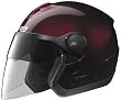 NOLAN N42E WINE-CHERRY N-COM MOTORCYCLE Open-Face-Helmet