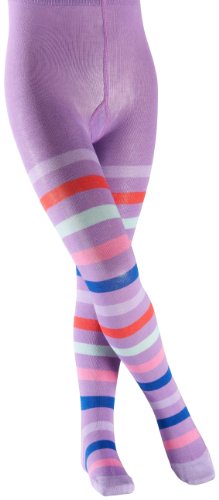 FALKE Unisex - Kinder Strickstrumpfhose  13820 New Stripe TI, Gr. one size (152/164), Viol Preisvergleich