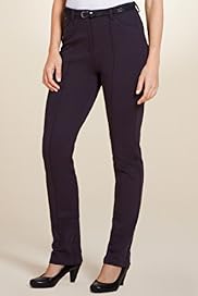 Per Una Flat Front Slim Leg Trousers with Belt
