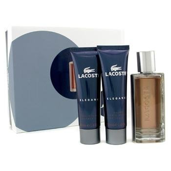 Lacoste Elegance Coffret: Eau De Toilette Spray 50ml + After Shave Balm 50ml + Shower Gel 50ml - 3pcs