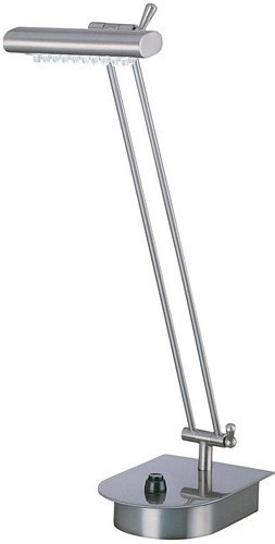 Modern Sleek Polished Steel Adjustable LED Desk Lamp