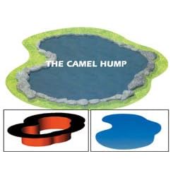 Preformed Flexible 30 mil PVC Ornamental Pond Liner - Camel Hump - 81 Gallons