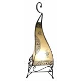 Moroccan Table Lamp 60cm- Ivory Square Baseby Ginger Interiors